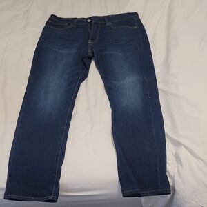 Lucky Brand Men's Dark Blue Straight Jeans